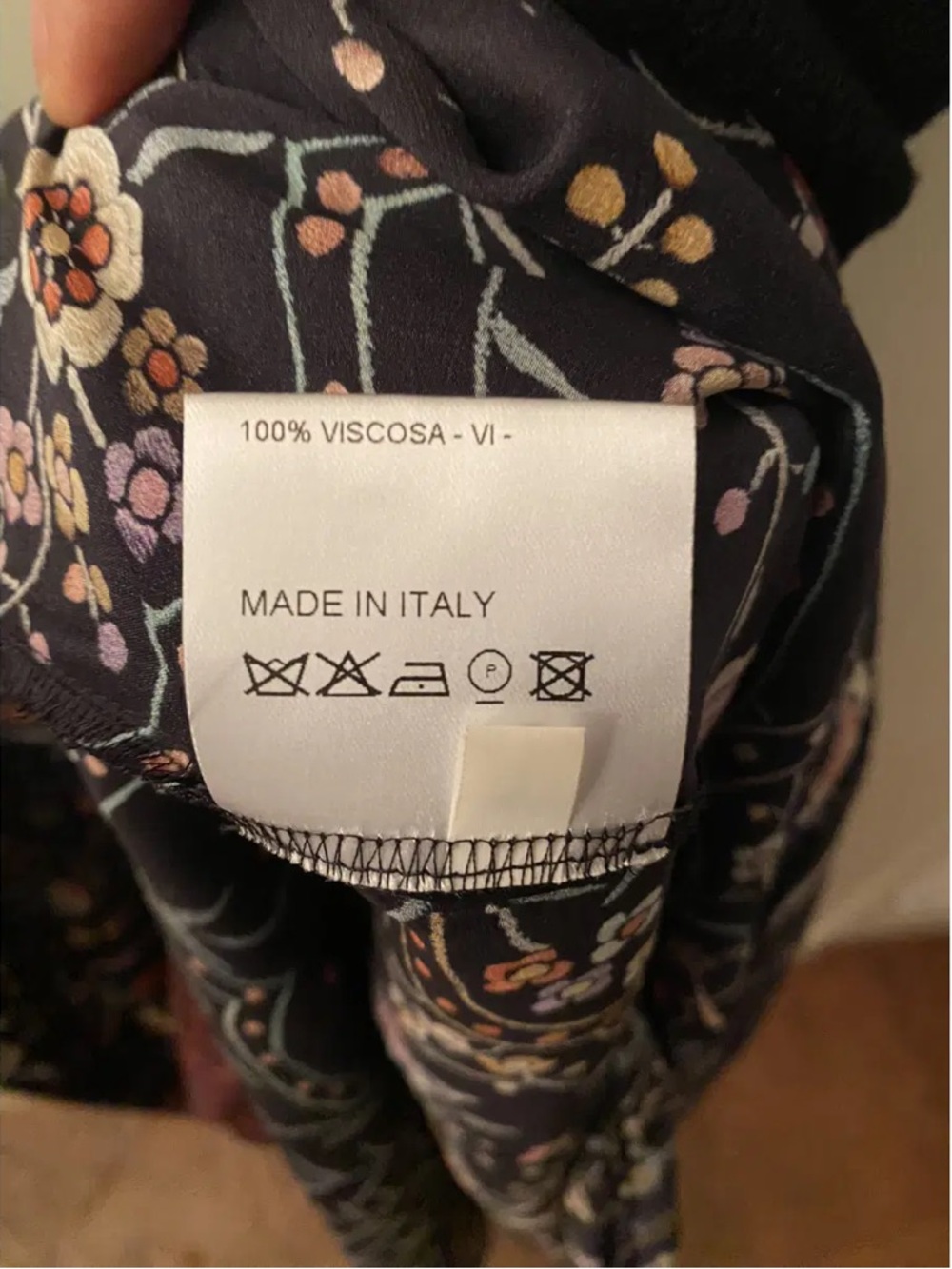 Hache Silk Patterned Dress - Picture 7 of 7